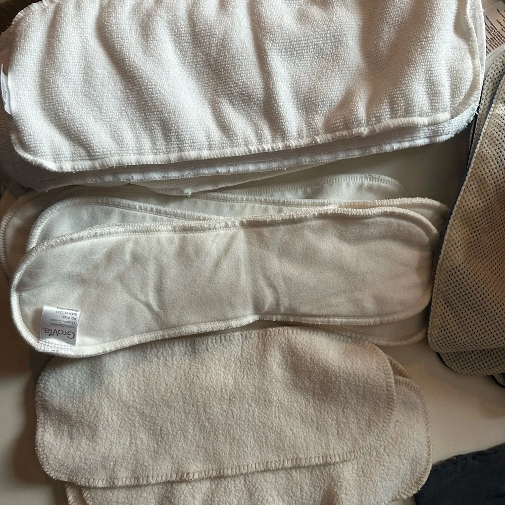 Full Set of Cloth Diapers (cover, inserts, boosters, wipes) - $600 value!!